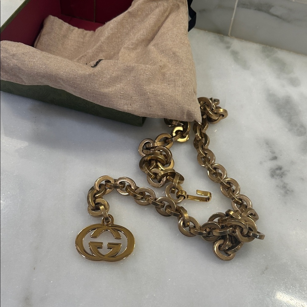Gucci Gold Chain Belt